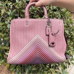 Coach Rogue 30 With Colorblock Quilting And Rivets 25035